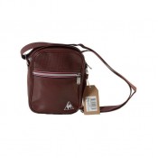 Le Coq Sportif Lineaire Small Item Rhum Raisin Marron - Sacs Pochettes / Sacoches Prix France